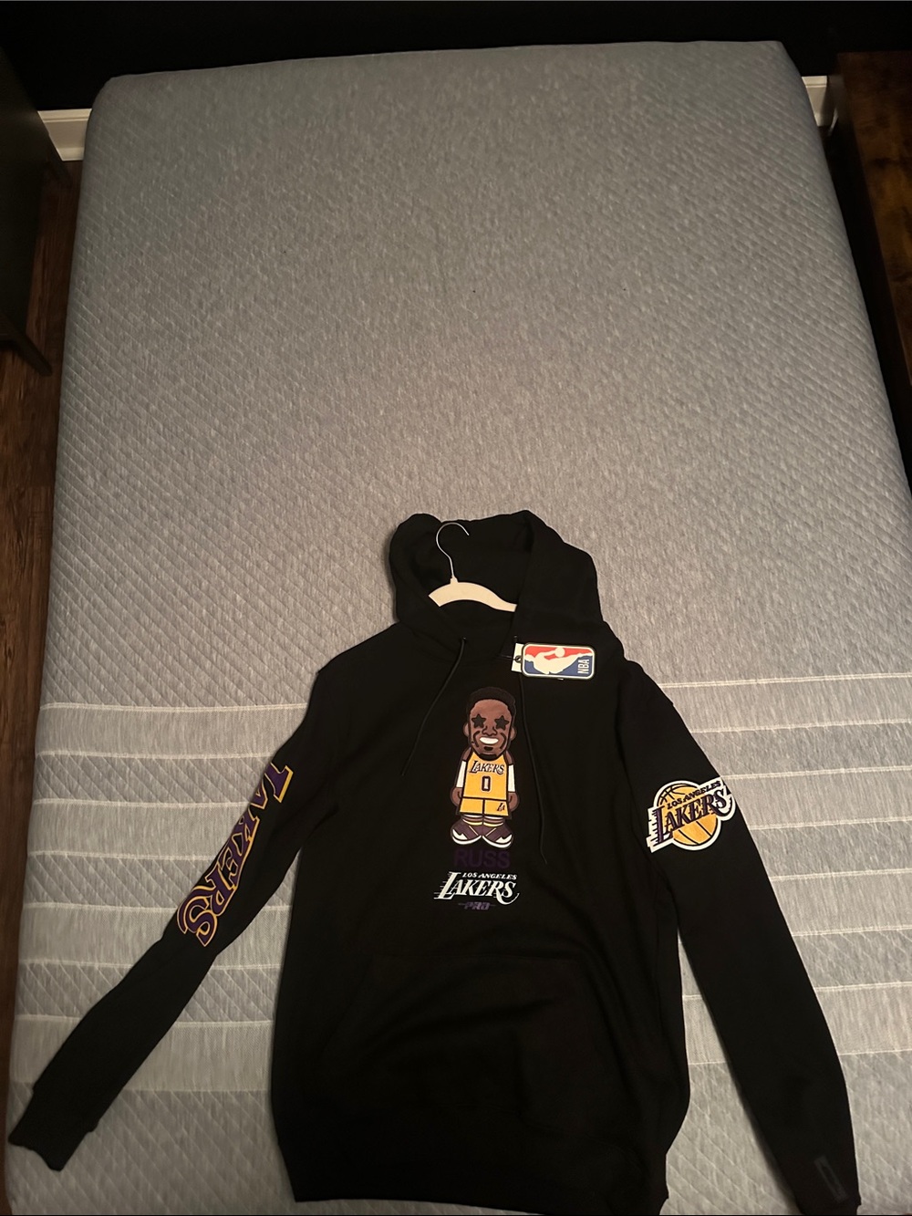 NBA Los Angeles Lakers Black Hoodie with Graphics